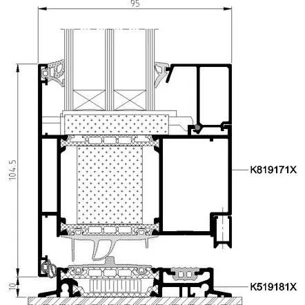 Aluprof MB-104 PASSIVE — пасивні алюмінієві вікна та двері